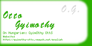 otto gyimothy business card