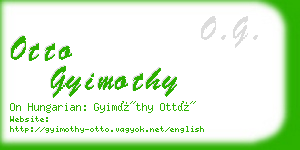 otto gyimothy business card